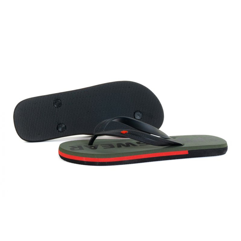 Slippers 4F M H4L21-KLM006 Khaki black green