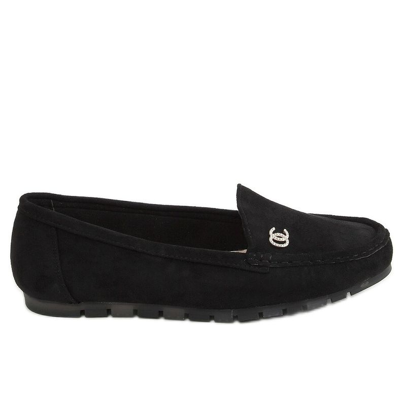 Black Women's black loafers GS14P Black