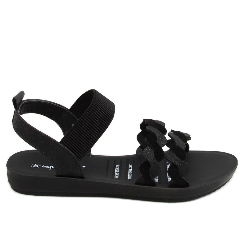 Black women's sandals 446 Black