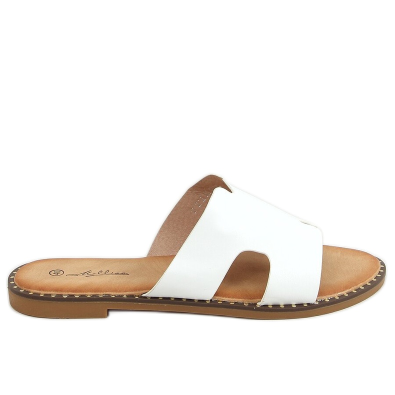 White women's slippers SL1525 White