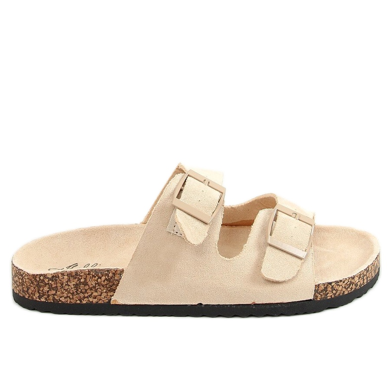 Beige cork slippers MS10005 Beige