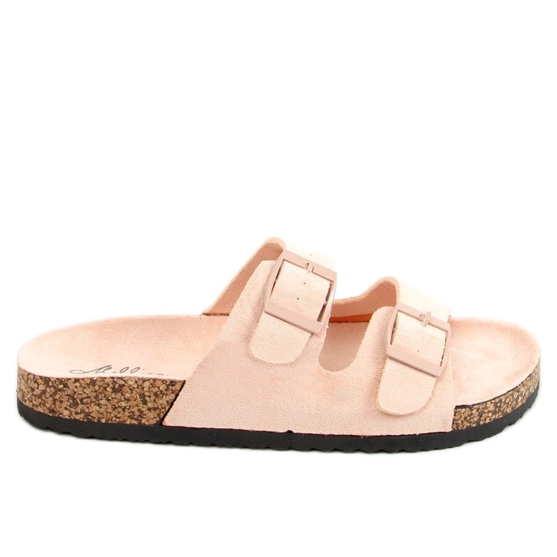 Pink cork slippers MS10005 Nude
