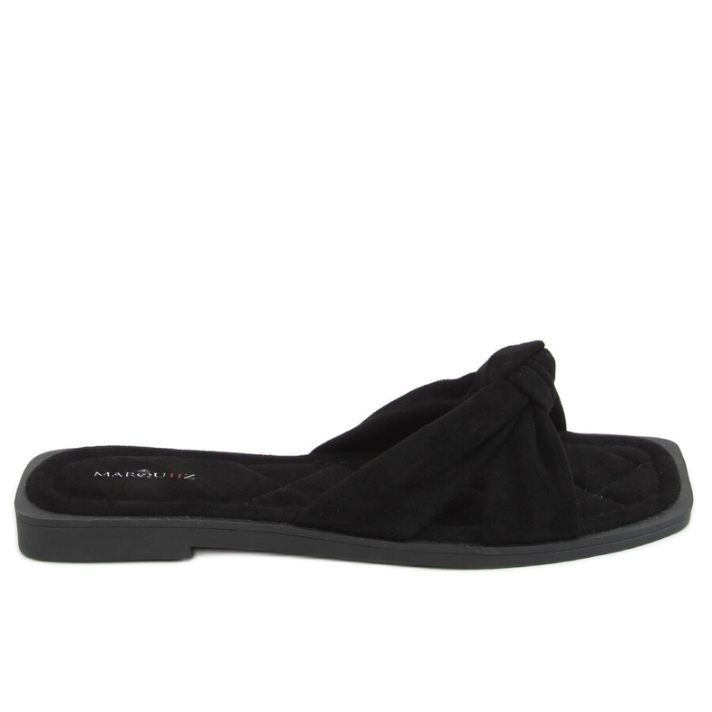 Black women's black slippers 6926 Black