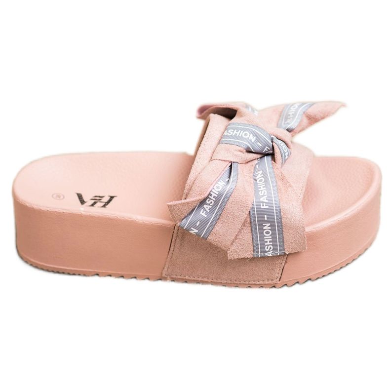 SHELOVET Slippers With Fashion Bow pink