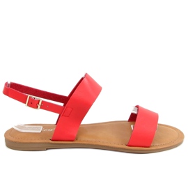 Red women's sandals FF-505 Red