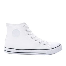 Savannah women's white ankle sneakers