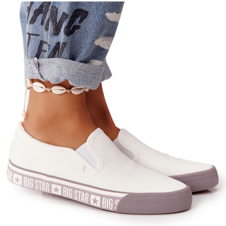 Women's Sneakers Slip-on Big Star HH274007 White