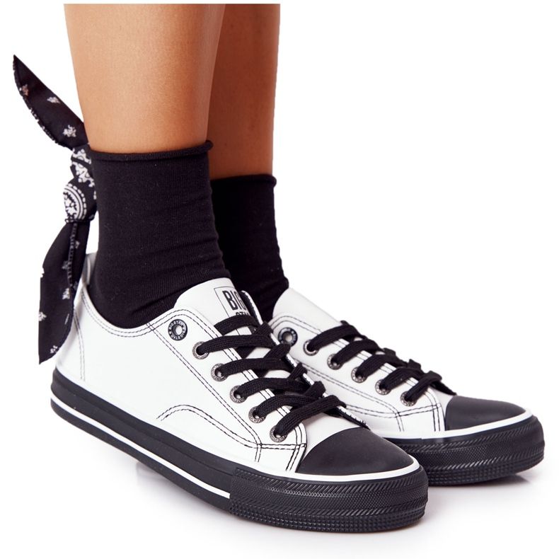 Women's Leather Sneakers Big Star HH274147 White and Black