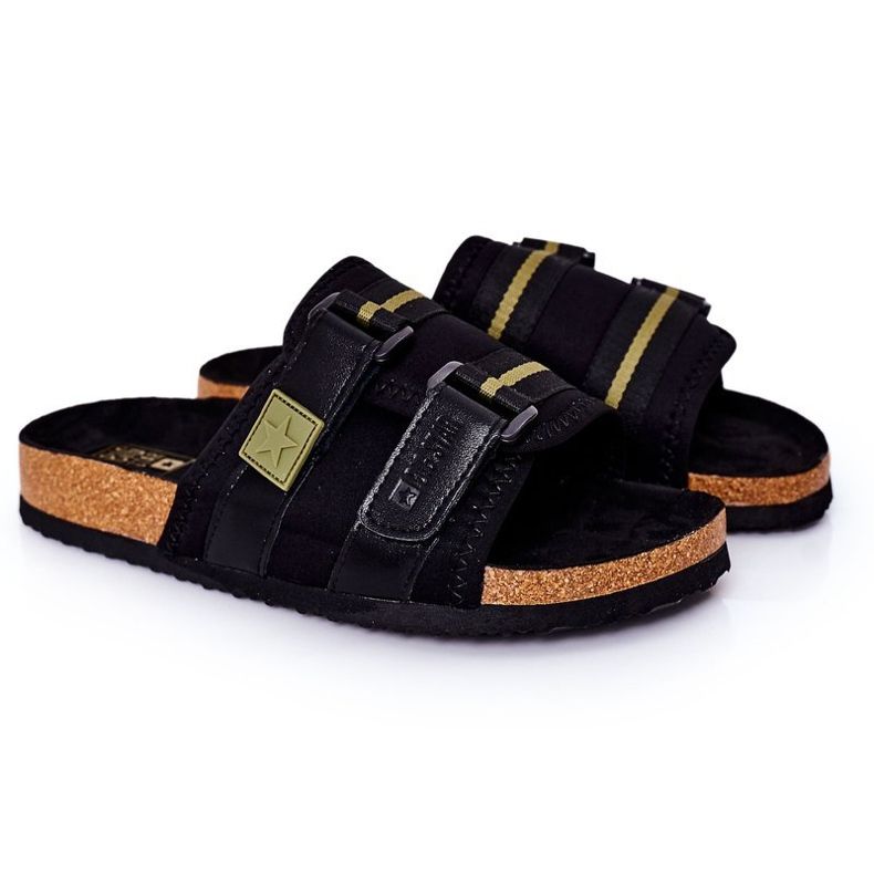 Men's profiled slippers Big Star HH174058 Black