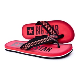 Men's Flip-flops Big Star HH174811 Red black