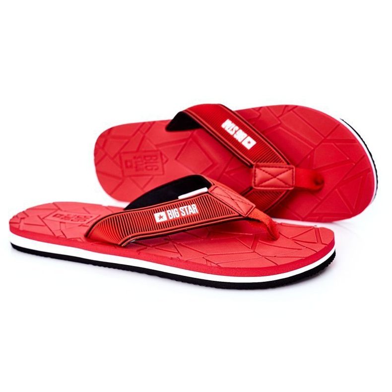 Men's Flip-flops Big Star HH174819 Red