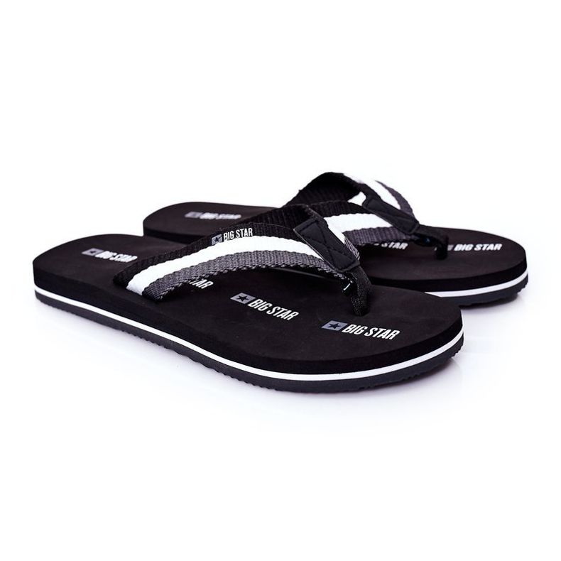 Men's Black Flip-flops Big Star HH174828