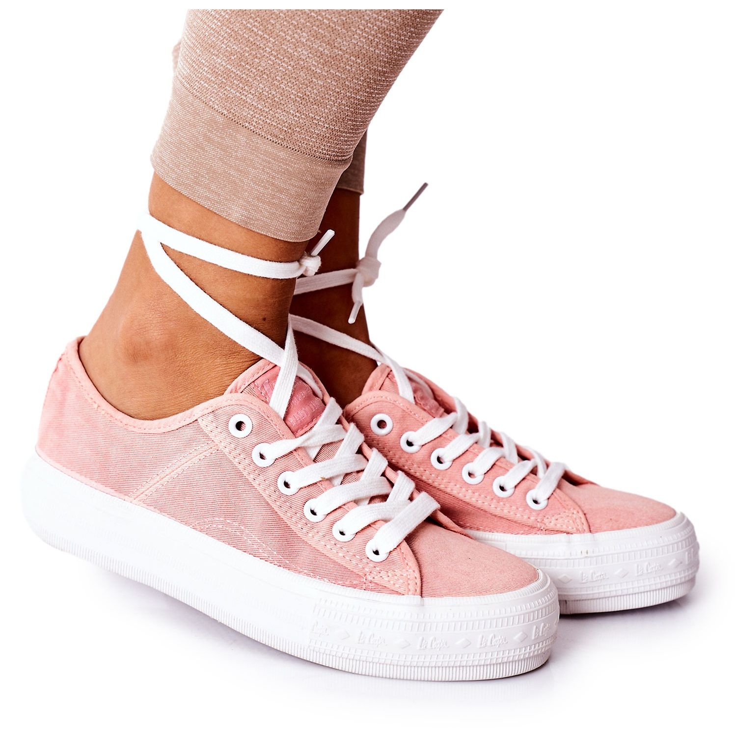 Coral pink sneakers hotsell