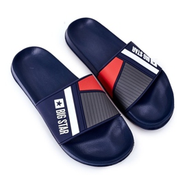 Men's Big Star HH174837 Navy blue slippers Men's Big Star HH174837 Navy blue slippers