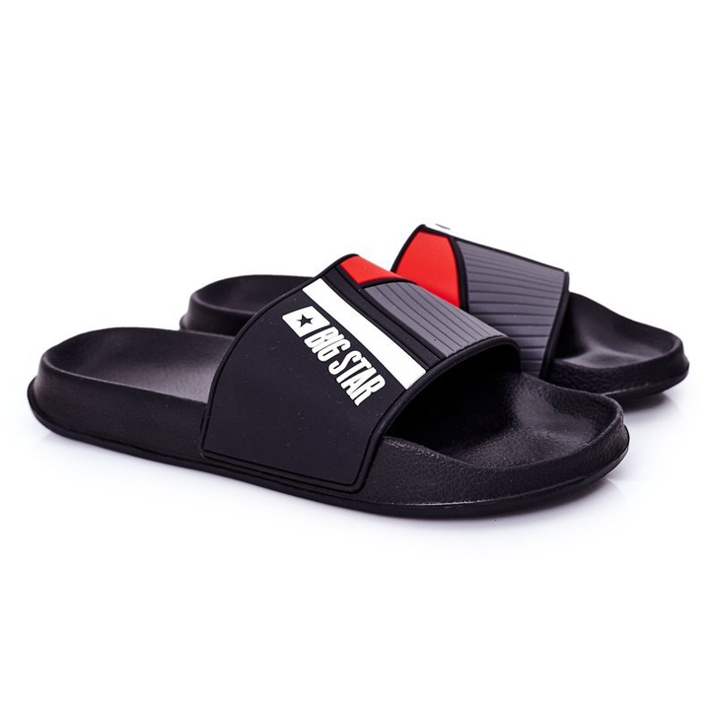Men's Big Star HH174836 Black slippers