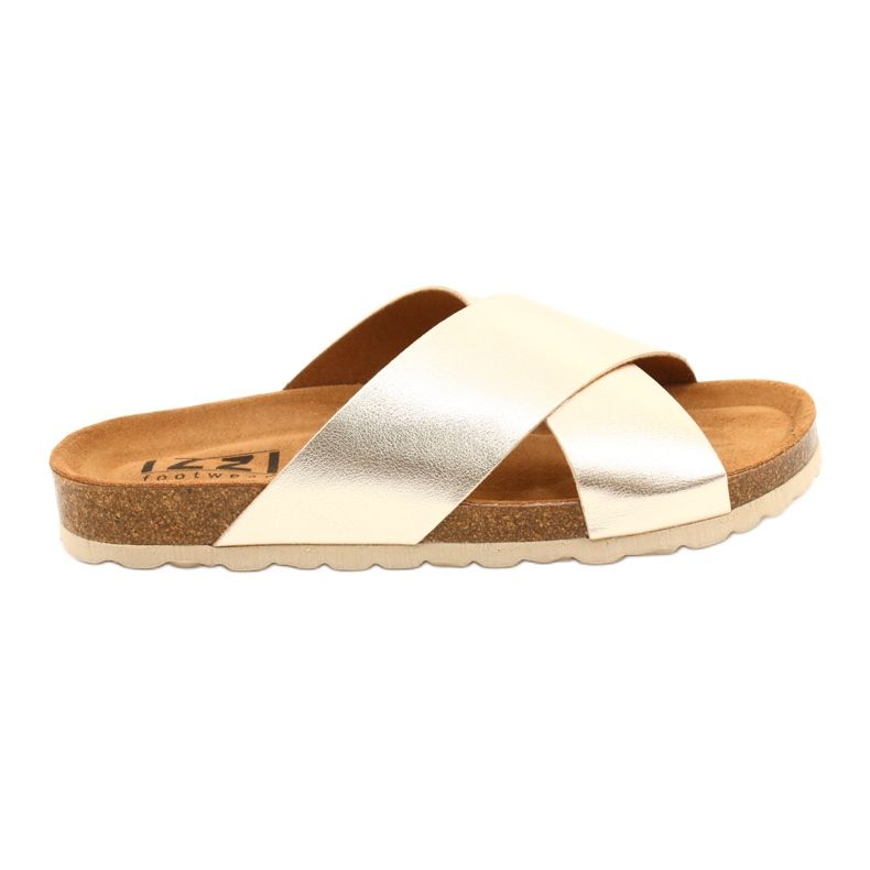 Women's metallic-gold flip flops Izzi golden