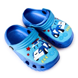 Children's Foam Slippers Crocs Blue Turquoise Oscar