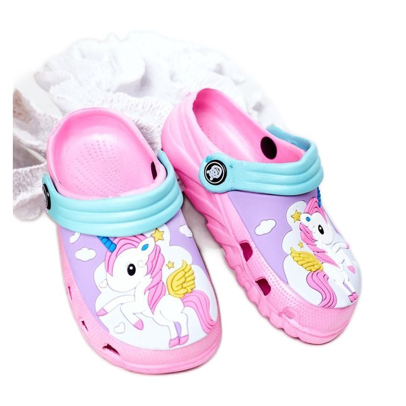 Children's Foam Slippers Crocs Pink Turquoise Oscar blue Children's Foam Slippers Crocs Pink Turquoise Oscar blue