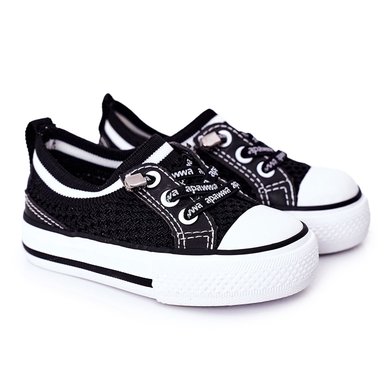 Apawwa Children's Airy Black Kids Club Sneakers Apawwa Children's Airy Black Kids Club Sneakers