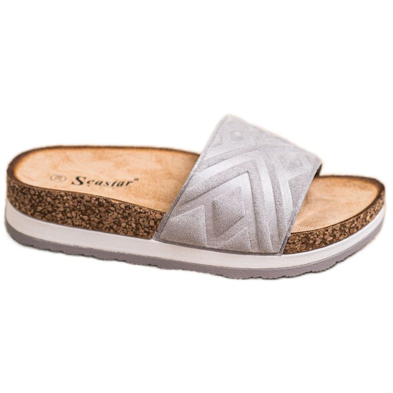 Seastar Classic Suede Slippers silver