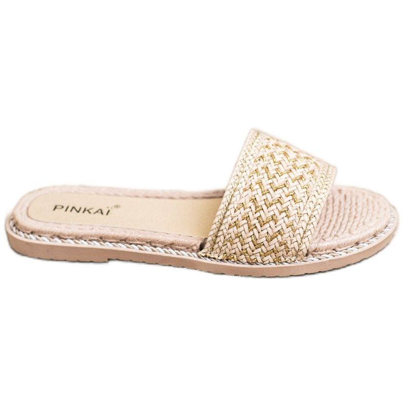 SHELOVET Casual Braided Slippers beige