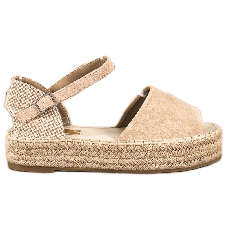 Bestelle Open Toe Espadrilles beige