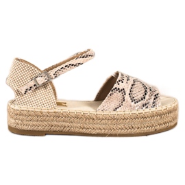 Bestelle Open Toe Espadrilles beige