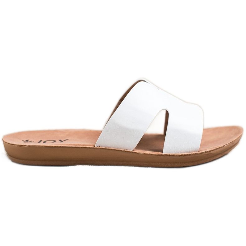 SHELOVET Eco Leather Slippers white SHELOVET Eco Leather Slippers white