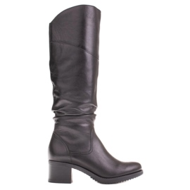 Marco Shoes Marco women's leather boots black