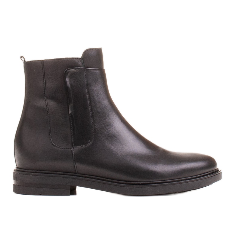 Marco Shoes Light boots with a flat black grain leather bottom