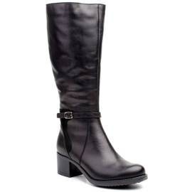 Marco Shoes Comfortable women's boots 0928K for frosty days black
