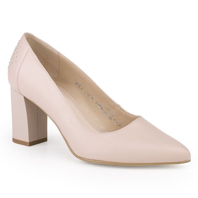 Marco Shoes 1068P pumps in powder pink color with jets