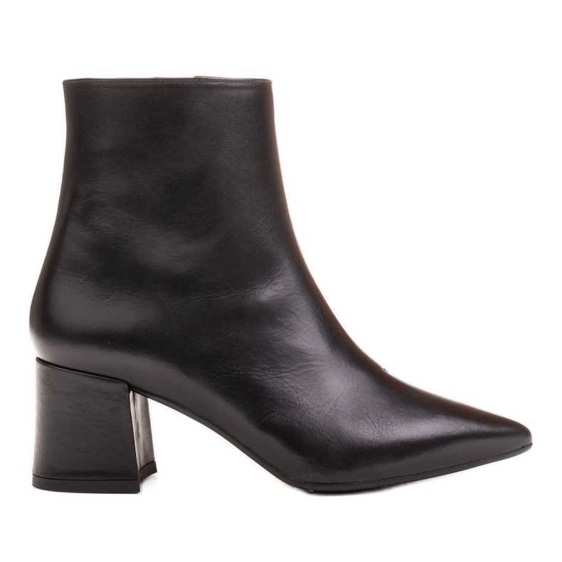 Marco Shoes Black boots 1367B made of genuine leather