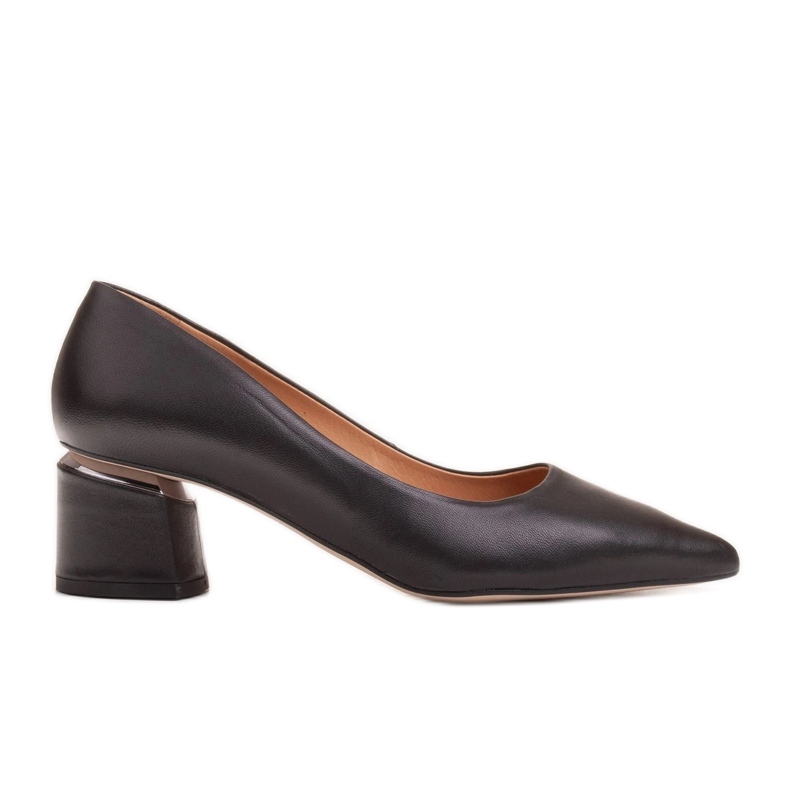 Marco Shoes Black Pumps 1424P Marco gold in the heel Marco Shoes Black Pumps 1424P Marco gold in the heel
