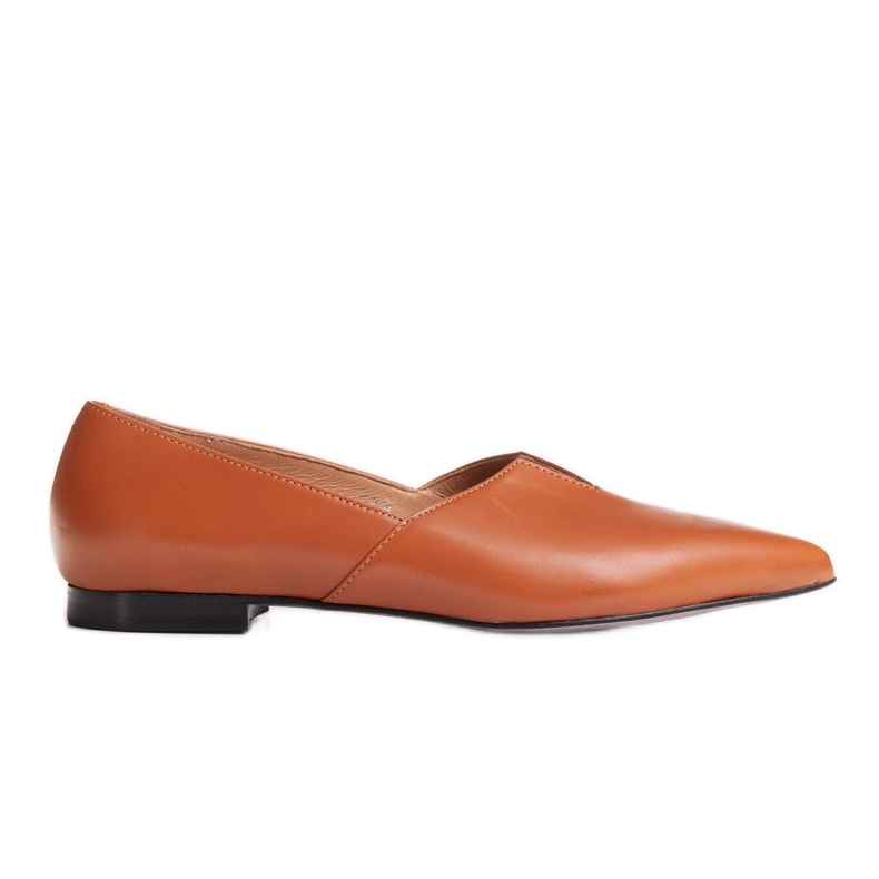 Marco Shoes Caramel women's Marco 1285P ballerinas with a cut-out brown
