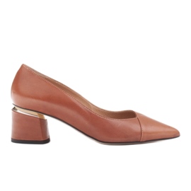 Marco Shoes Pumps brown 1450P Marco with gold in the heel