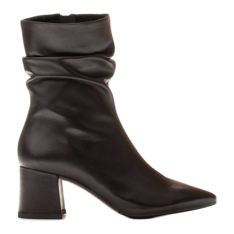 Marco Shoes Marco high boots for women with shirring black