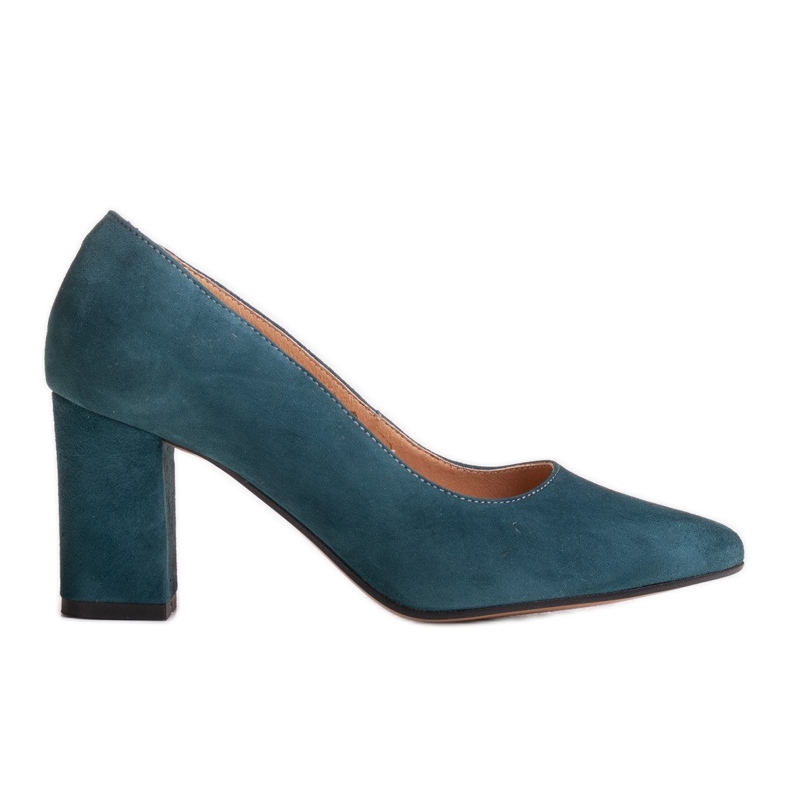 Marco Shoes Blue pumps made of natural suede Marco Shoes Blue pumps made of natural suede