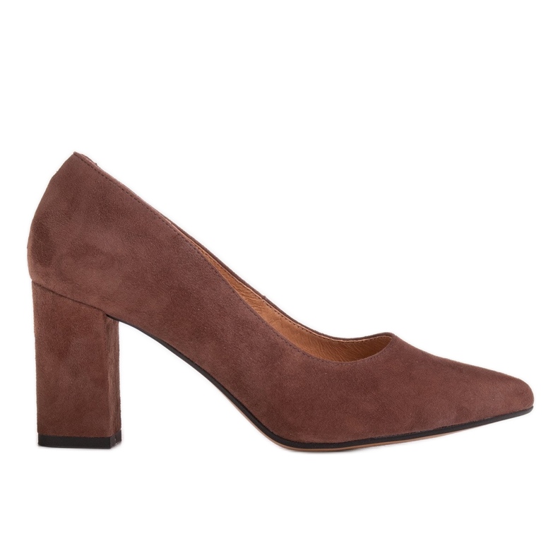 Marco Shoes 1527P brown pumps made of natural suede Marco Shoes 1527P brown pumps made of natural suede