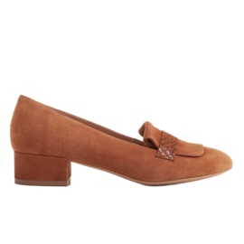 Radoskór Classic brown women's pumps for a wider foot Radoskór Classic brown women's pumps for a wider foot