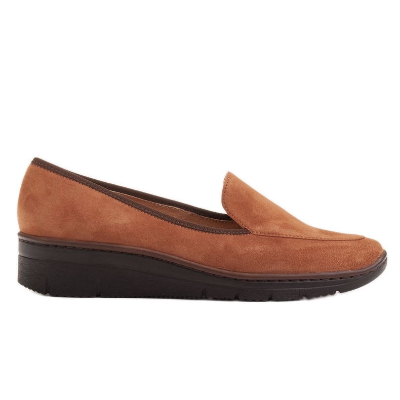 Radoskór Comfortable low wedge shoes for a wider foot brown Radoskór Comfortable low wedge shoes for a wider foot brown