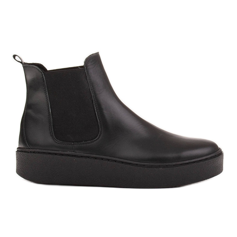 Marco Shoes Low boots made of soft natural leather black