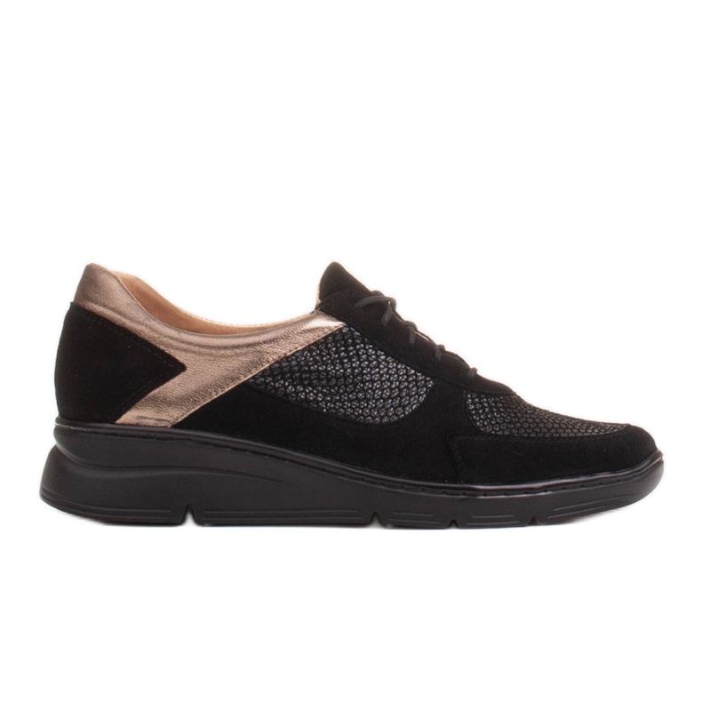 Radoskór Comfortable shoes for a wider foot on a light sole black Radoskór Comfortable shoes for a wider foot on a light sole black