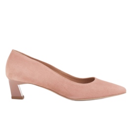Marco Shoes Elegant pumps with low heels pink Marco Shoes Elegant pumps with low heels pink