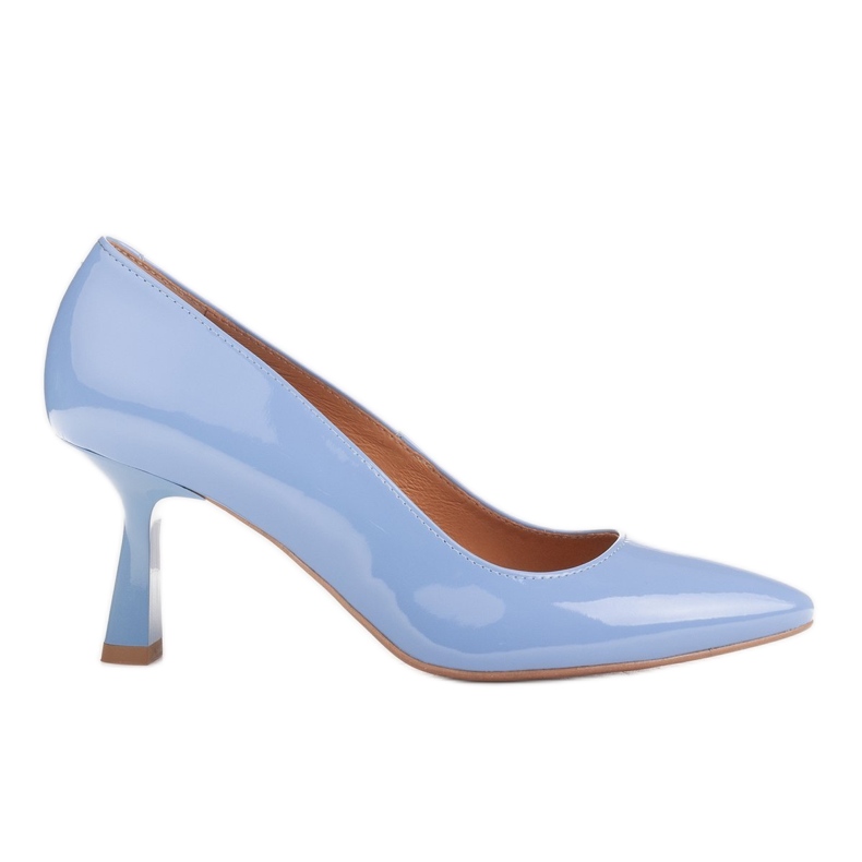 Marco Shoes Elegant pumps with blue varnish