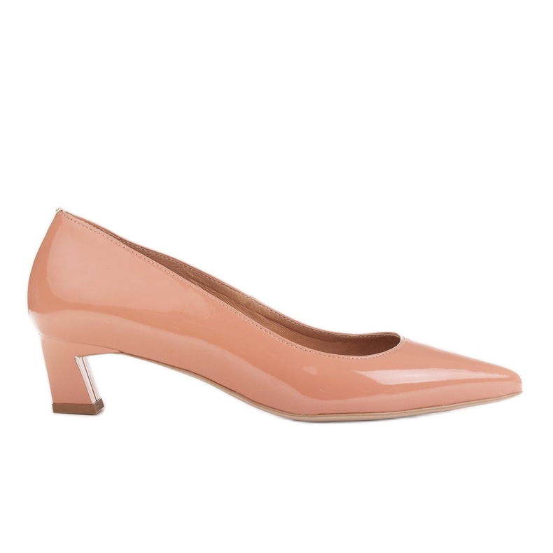 Marco Shoes Elegant pumps with low heels orange
