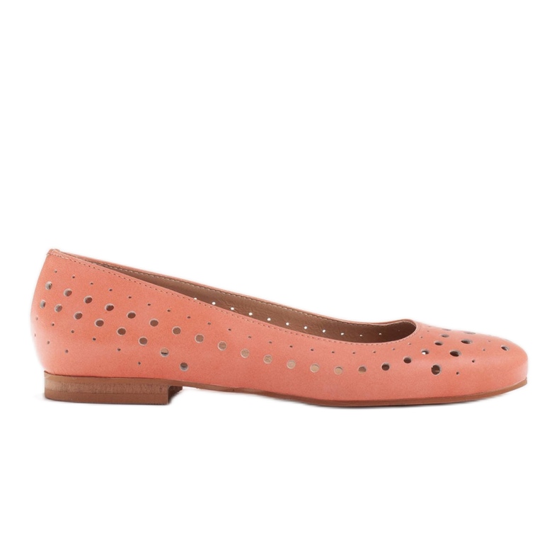 Marco Shoes Women's ballerinas with perforation on the uppers red