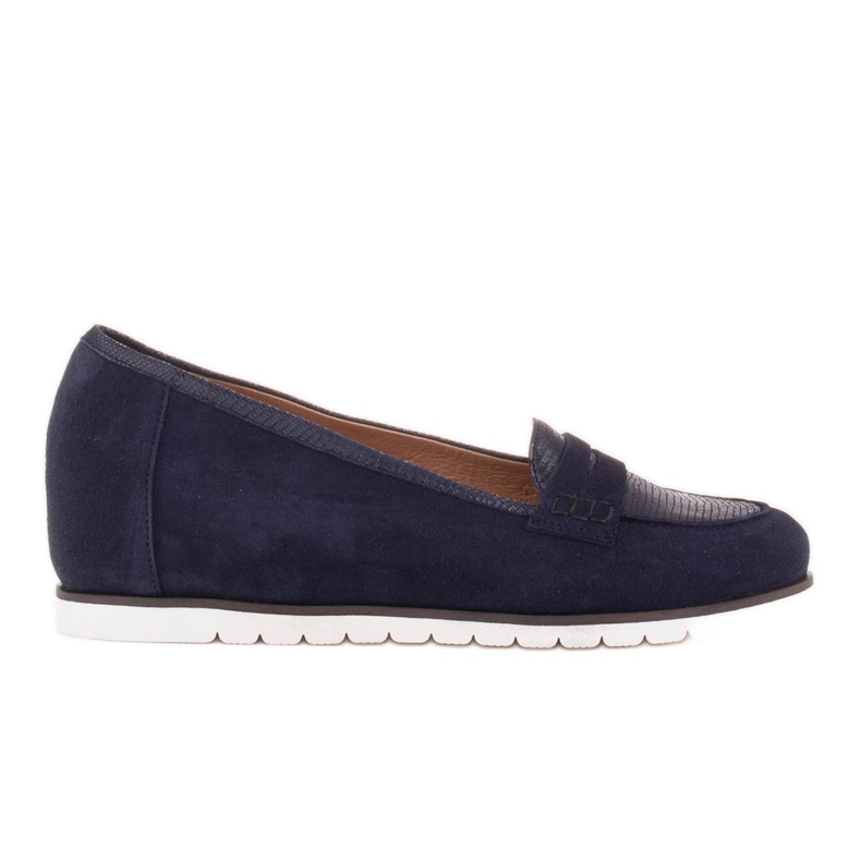 Marco Shoes Light shoes with a very soft underside and a hidden gusset navy blue