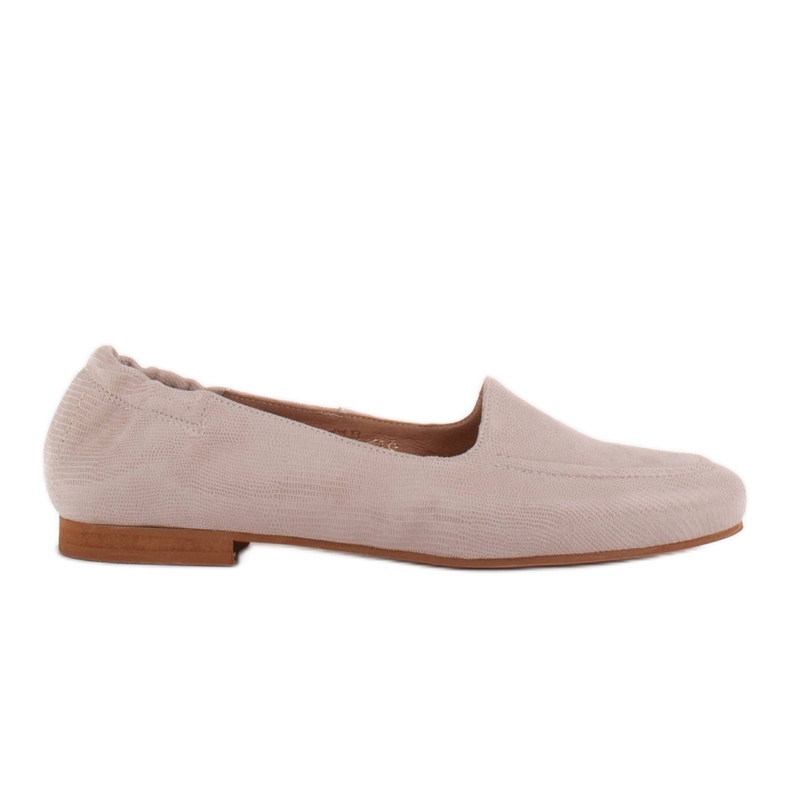 Marco Shoes Women's ballerinas with an elastic band in the uppers beige