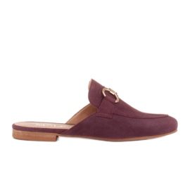 Marco Shoes Women's suede slippers with an ornament red multicolored Marco Shoes Women's suede slippers with an ornament red multicolored